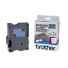 Brother TX-252 | röd text - vit märkband  | 24mm x 15m (original) 080244 - 1