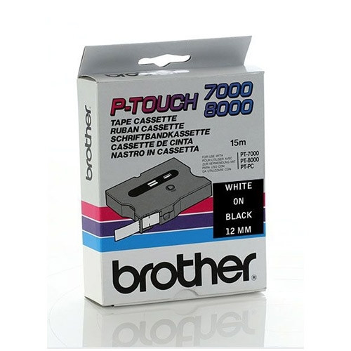 Brother TX-335 | svart text - vit tejp | 12mm x 15m (original) TX335 080326 - 1