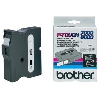 Brother TX-355 | vit text - svart tejp | 24mm x 15m (original) TX355 080256