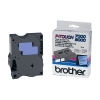 Brother TX-551 | svart text - blå märkband  | 24mm x 15m (original) 080268 - 1