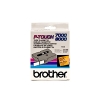 Brother TX-B51 | svart text - neonorange märkband  | 24mm x 15m (original) 080288 - 1