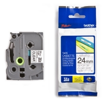 Brother TZe-151 | svart text - transparent märkband  | 24mm x 8m (original) 080438