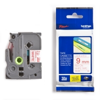 Brother TZe-222 | röd text - vit märkband  | 9mm x 8m (original) 080442