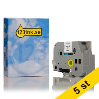 Brother TZe-251 | svart text - vit tejp | 24mm x 8m | (varumärket 123ink) | 5st  650521