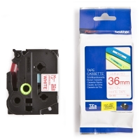 Brother TZe-262 | röd text - vit märkband  | 36mm x 8m (original) 080454