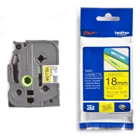 Brother TZe-641 | svart text - gul märkband  | 18mm x 8m (original) 080418