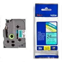 Brother TZe-751 | svart text - grön märkband  | 24mm x 8m (original) 080550