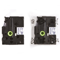 Brother TZe-FA4 Iron-On märkband  | blå text - vit märkband  | 18mm x 3m (original) 080910