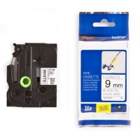 Brother TZe-FX221 | Flexi ID | svart text - vit märkband  | 9mm x 8m (original) 080814