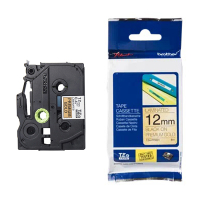 Brother TZe-PR831 | svart text - guld märkband  | 12mm x 8m (original) 080946