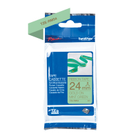 Brother TZe-RM54 tygband | guld text - mintgrön märkband  | 24mm x 4m (original) 350546