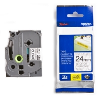 Brother TZe-S151 | svart text - transparent märkband  | 24mm x 8m (original) 080664