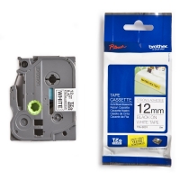 Brother TZe-S231 | svart text - vit märkband  | 12mm x 8m (original) 080672