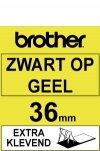 Brother TZe-S661 | svart text - gul tejp | 36mm x 8m (original) TZeS661 080690 - 1