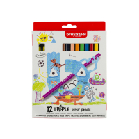 Färgpennor | Bruynzeel Kids Triple | 12st⭐ 231005