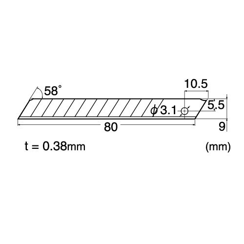 Brytblad | 9mm | NT-Cutter A-170 | 10st 117004 360003 - 4