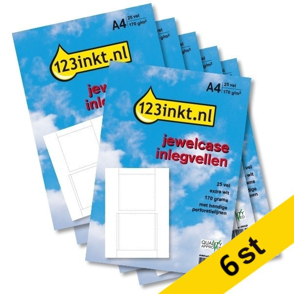 CD fodral inlägg | 123ink | 25 ark | 6st  060460 - 1