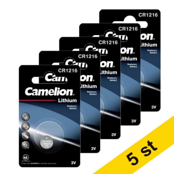 Camelion CR1216 Litium knappcellsbatteri | 5st ACA00243 - 1