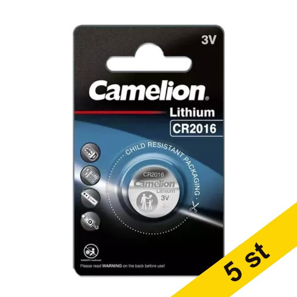 Camelion CR2016 Litium knappcellsbatteri 5st ACA00504 - 1