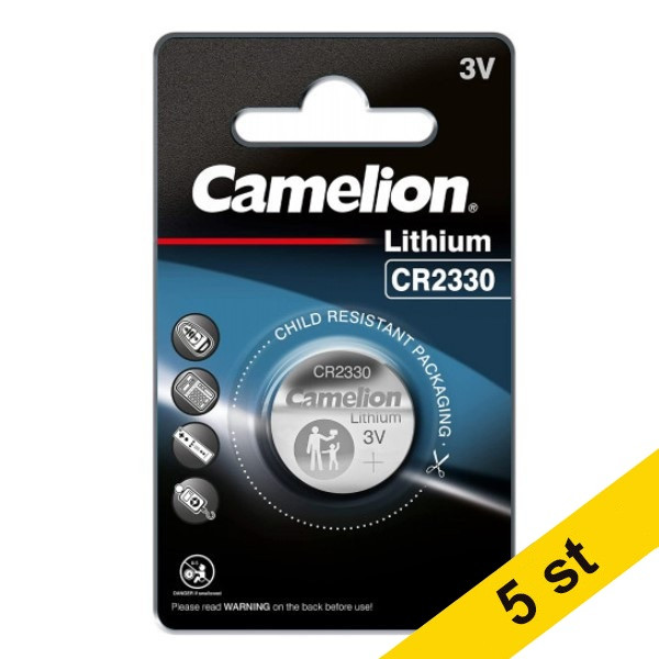Camelion CR2330 Litium knappcellsbatteri 5st ACA00602 Camelion CR2330 Litium knappcellsbatteri 5st ACA00602 - 1
