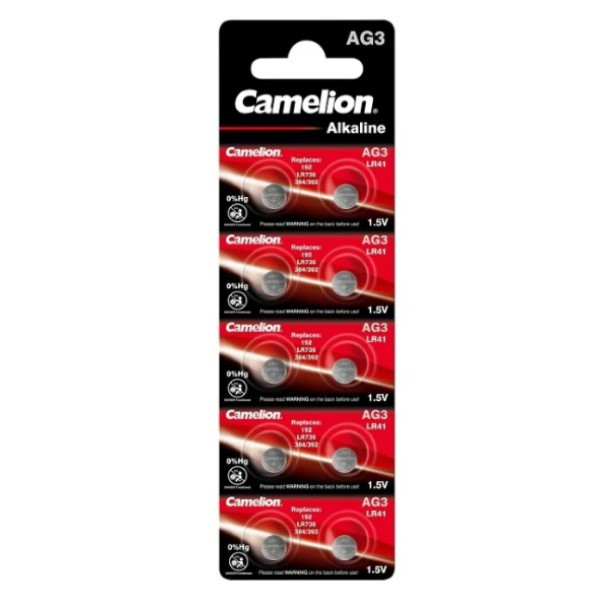 Camelion LR41/AG3/192 Alkaliskt knappcellsbatteri 10st ACA00231 - 1