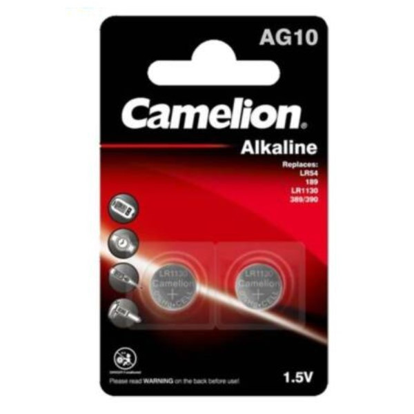 Camelion LR54/V10GA/189 Alkaline knappcellsbatteri 2st ACA00626 - 1