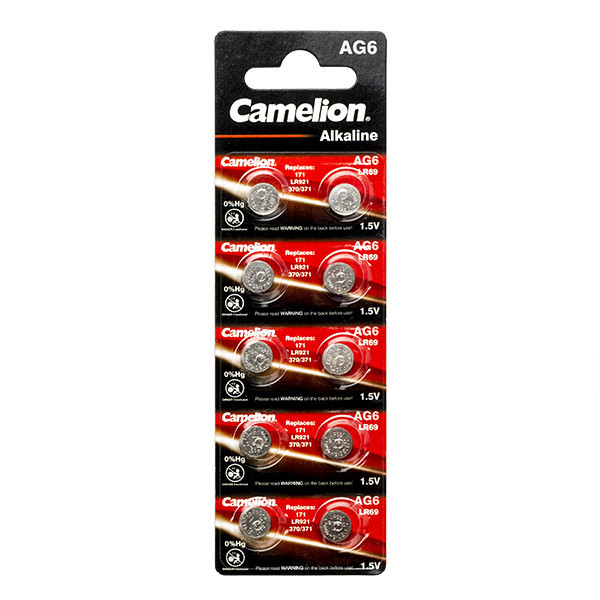 Camelion LR69/AG6 Alkaline knappcellsbatteri 10st ACA00516 - 1