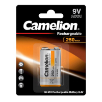 Camelion uppladdningsbart 9V/E-block/6HR61 Ni-Mh batteri | 1st 6HR61 9V E E-Block HR22 ACA00654