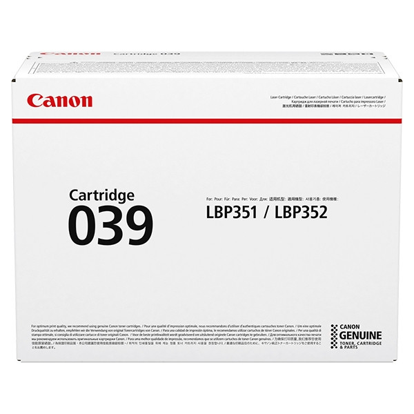 Canon 039 svart toner (original) 0287C001 017274 - 1