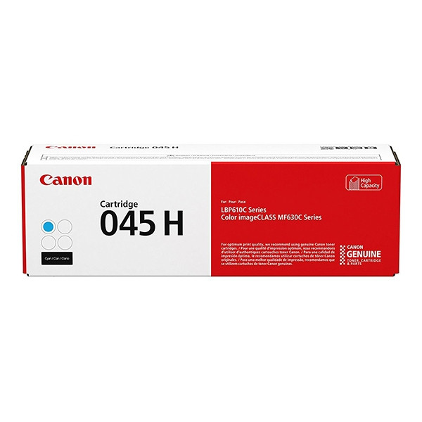 Canon 045H cyan toner hög kapacitet (original) 1245C002 017410 - 1
