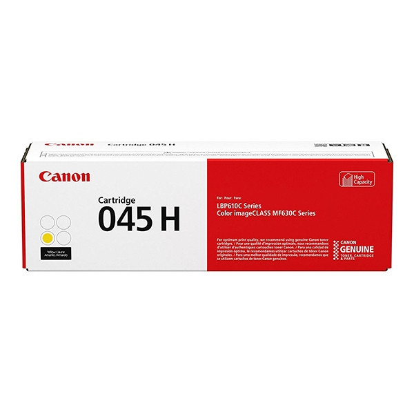 Canon 045H gul toner hög kapacitet (original) 1243C002 017418 - 1