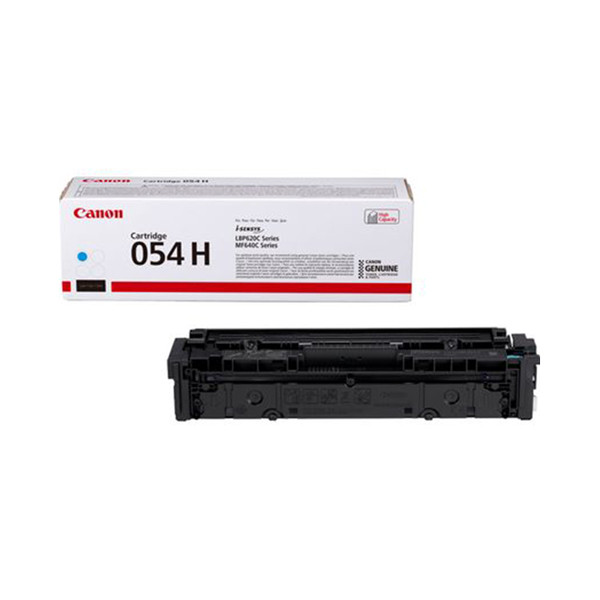 Canon 054H C cyan toner hög kapacitet (original) 3027C002 070068 - 1