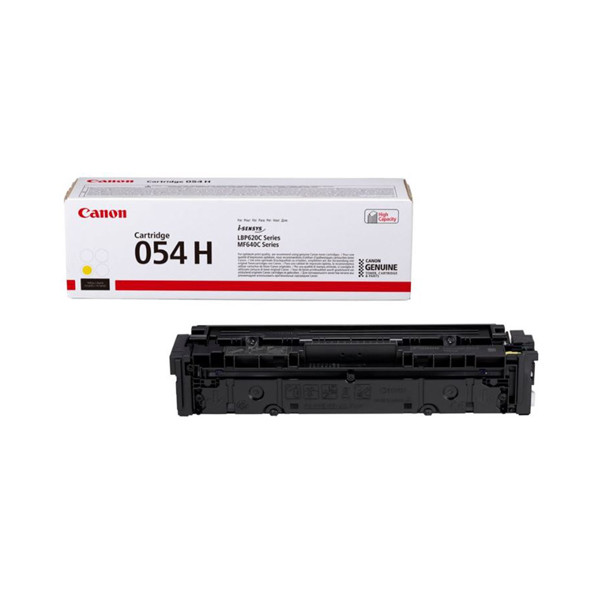 Canon 054H Y gul toner hög kapacitet (original) 3025C002 070072 - 1