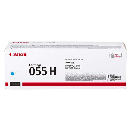 Canon 055H C cyan toner hög kapacitet (original) 3019C002 070052 - 1