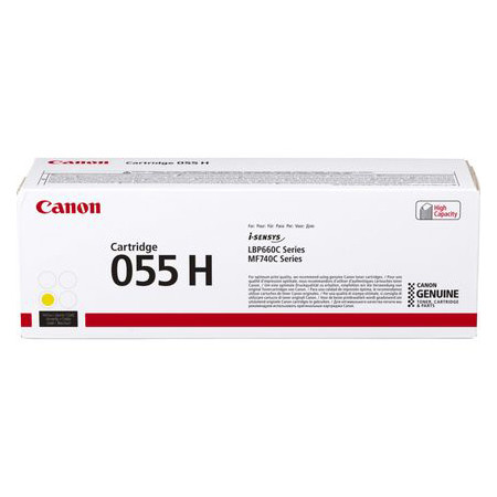 Canon 055H Y gul toner hög kapacitet (original) 3017C002 070056 - 1