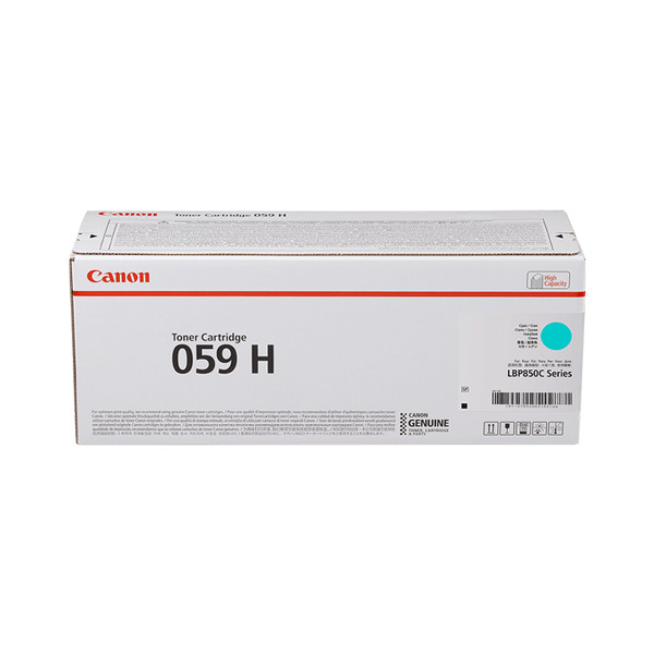 Canon 059H C cyan toner hög kapacitet (original) 3626C001 017510 - 1