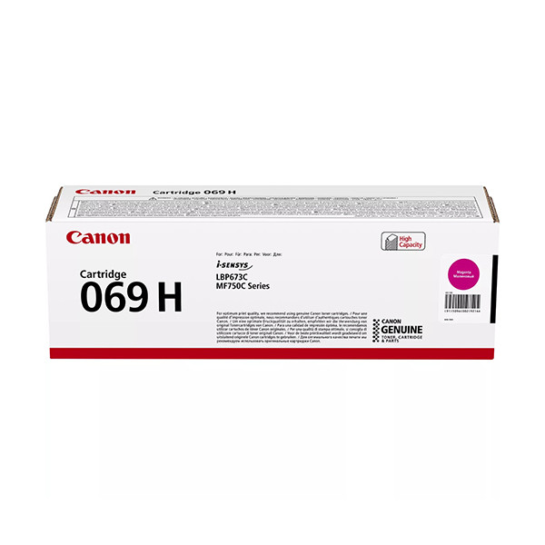 Canon 069H M magenta toner hög kapacitet (original) 5096C002 070140 - 1