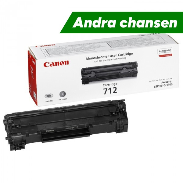 Canon 712 BK svart toner (original)⭐ 500583 - 1