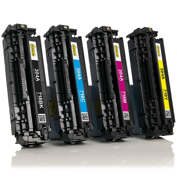 Canon 718 BK/C/M/Y toner 4-pack (varumärket 123ink)  130086 - 1