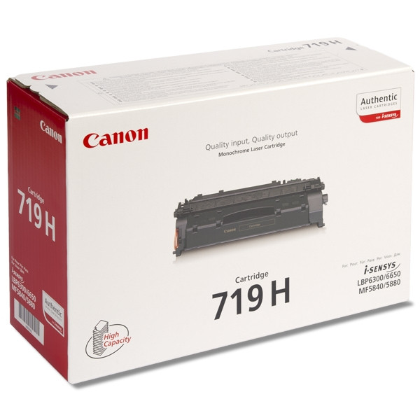 Canon 719H svart toner hög kapacitet (original) 3480B002AA 070802 - 1