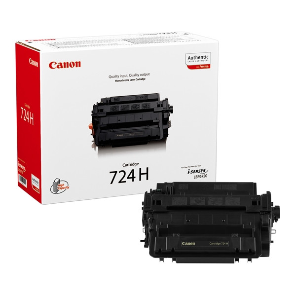 Canon 724H svart toner hög kapacitet (original) 3482B002 070778 - 1