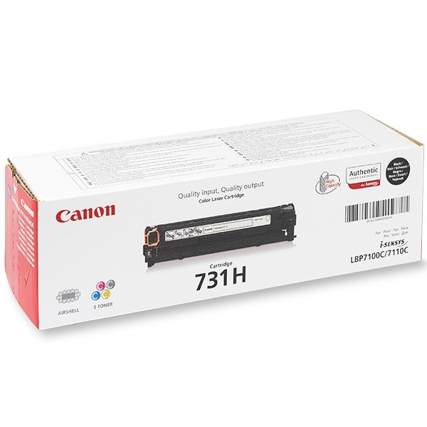 Canon 731HBK svart toner hög kapacitet (original) 6273B002 032226 - 1