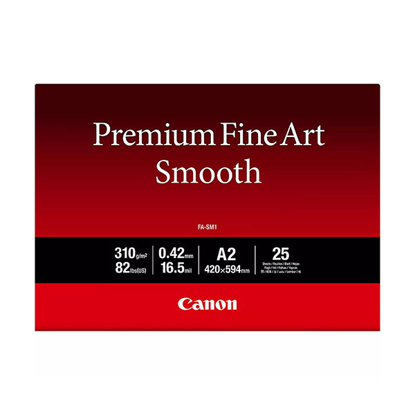 Canon A2 310g Canon FA-SM1 fotopapper | Premium Fine Art Smooth | 25 ark 1711C006 154068 - 1