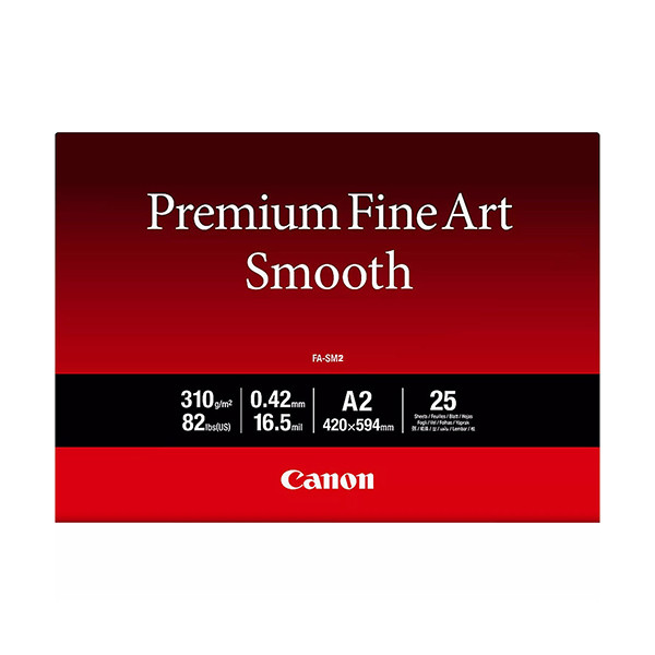 Canon A2 310gsm Canon FA-SM2 fotopapper | Premium Fine Art Smooth | 25 ark 1711C016 154078 - 1