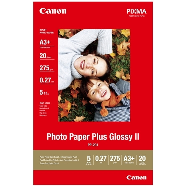 Canon A3+ 265g Canon PP-201 fotopapper | Plus Glossy II | 20 ark 2311B021 150340 - 1