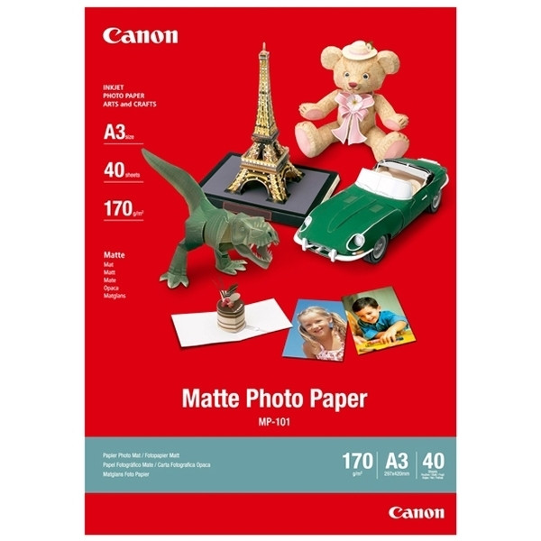 Canon A3 170g Canon MP-101 fotopapper | Matte | 40 ark 7981A008 150362 - 1