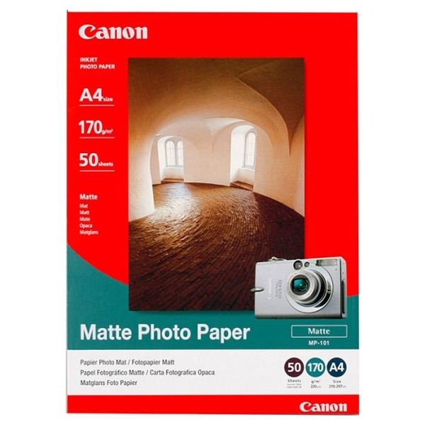 Canon A4 170g Canon MP-101 fotopapper | Matte | 50 ark 7981A005AA 064510 - 1