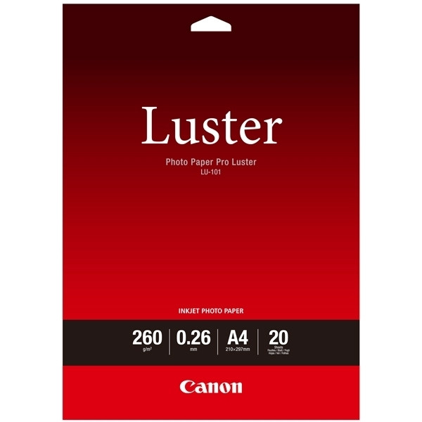 Canon A4 260g Canon LU-101 fotopapper | Pro Luster | 20 ark 6211B006 154000 - 1