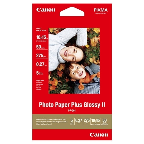Canon A4 265g Canon PP-201 fotopapper | Plus Glossy II | 50 ark 2311B003 064575 - 1