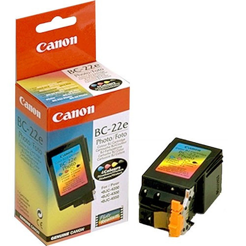 Canon BC-22e fotosvart + färgbläckpatron (original) 0902A002 010260 - 1